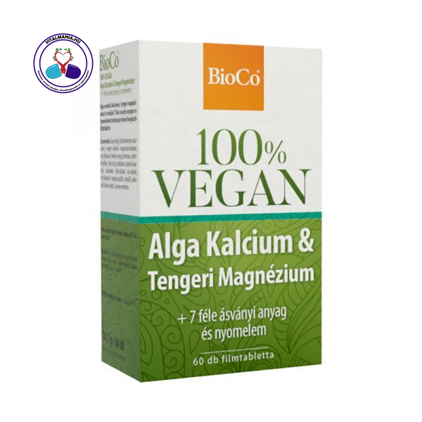 BioCo 100% Vegan Alga Kalcium & Tengeri Magnézium Filmtabletta 60db