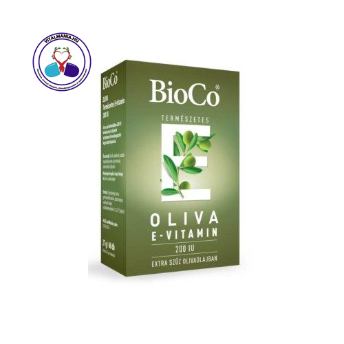 BioCo Oliva Természetes E-Vitamin 200IU Lágyzselatin Kapszula 60db