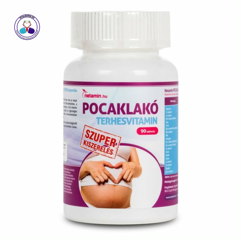 Netamin Pocaklakó© terhesvitamin szuper kiszerelés 90 tabletta