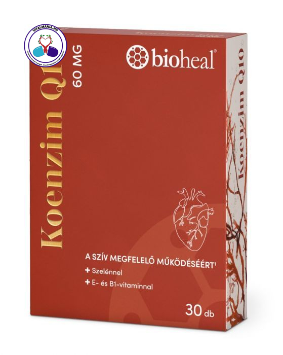 Koenzim Q10 60 mg Szelénnel E-vitaminal és B1-vitaminnal 30db