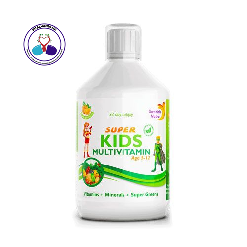 Swedish Nutra Super Kids Folyékony Multivitamin Gyerekeknek