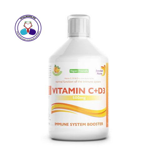 Swedish Nutra C+D3 Immunrendszert Erősítő Folyékony Vitamin
