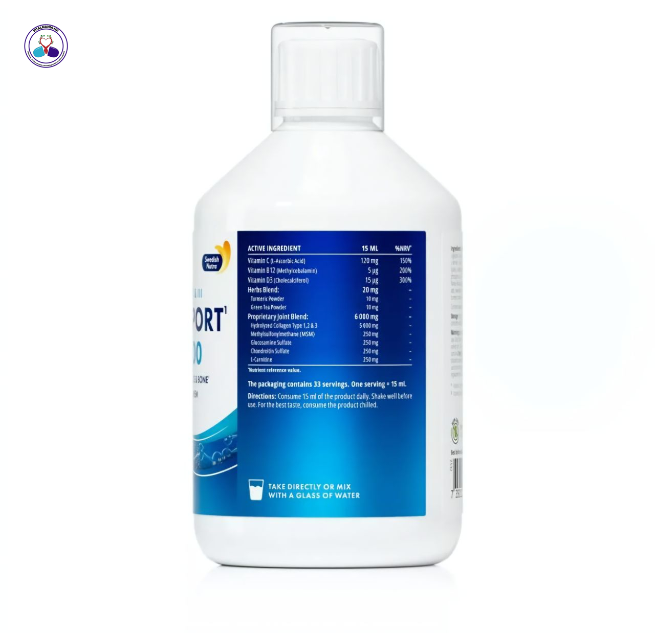 Swedish Nutra Joint Support Ízületvédő Kollagénital 5000mg