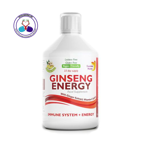 Swedish Nutra Ginseng Energy Ázsiai és Szibériai Ginsenggel