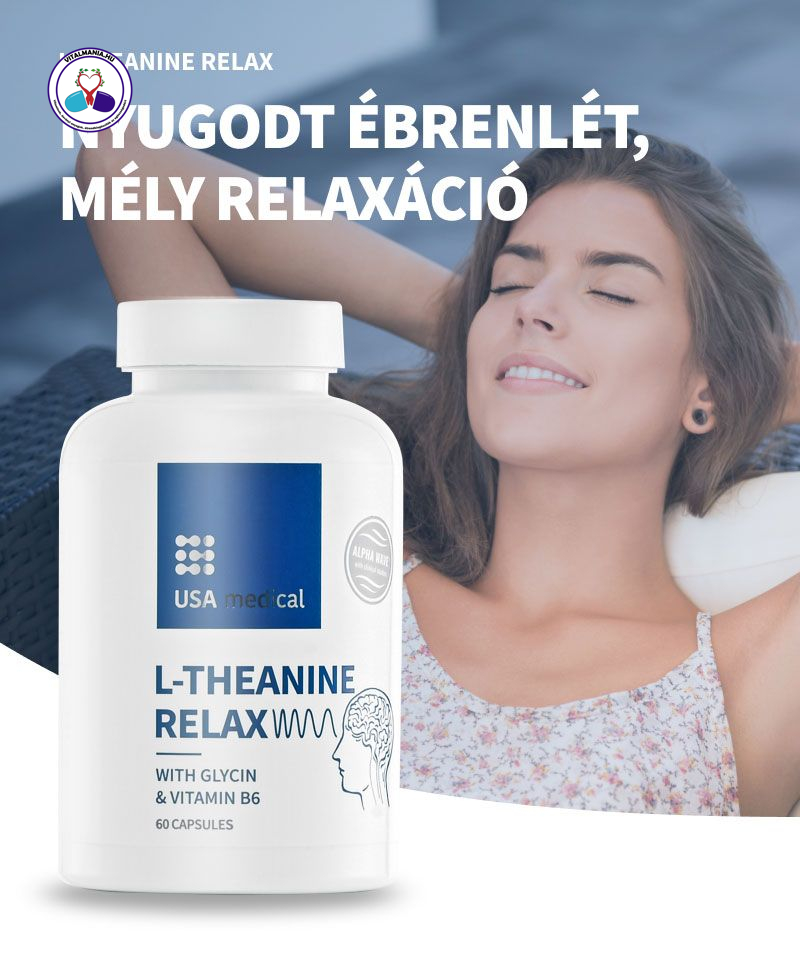 Relax kapszula AlphaWave® L-theanine-nel és glicinnel 60 db