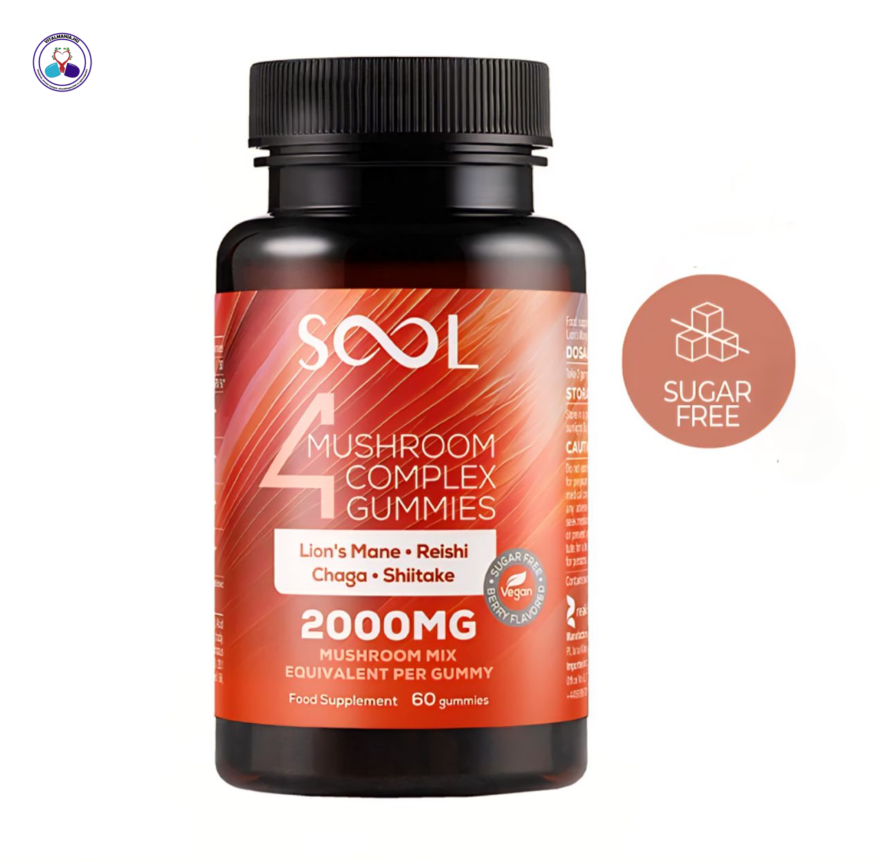 Gombakomplex gumicukor 4 gombával 60db Gombakomplex gumicukor 4 gombával 60db