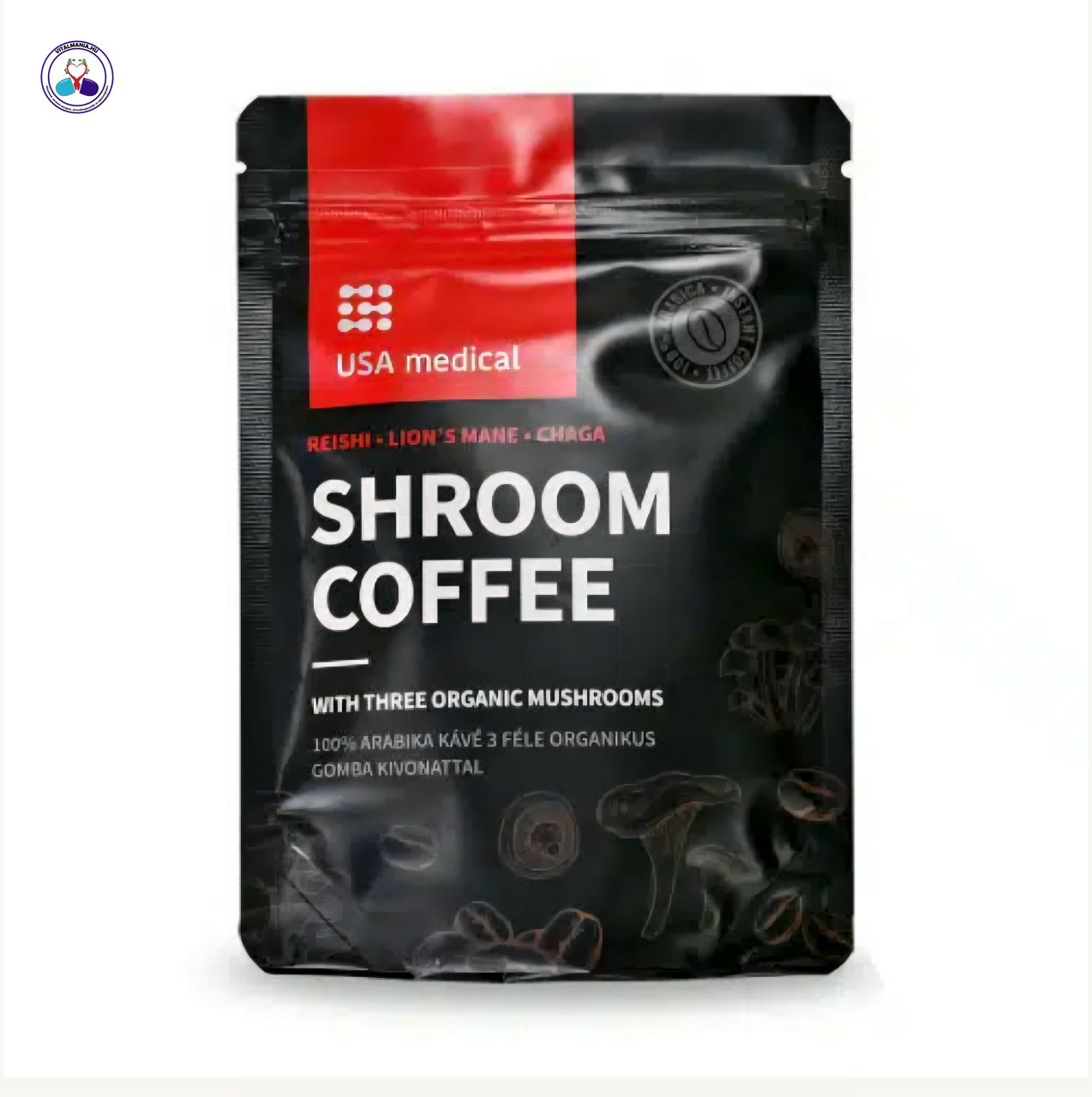 SHROOM COFFEE gomba kávé–Instant kávé funkcionális gombakivonatokkal