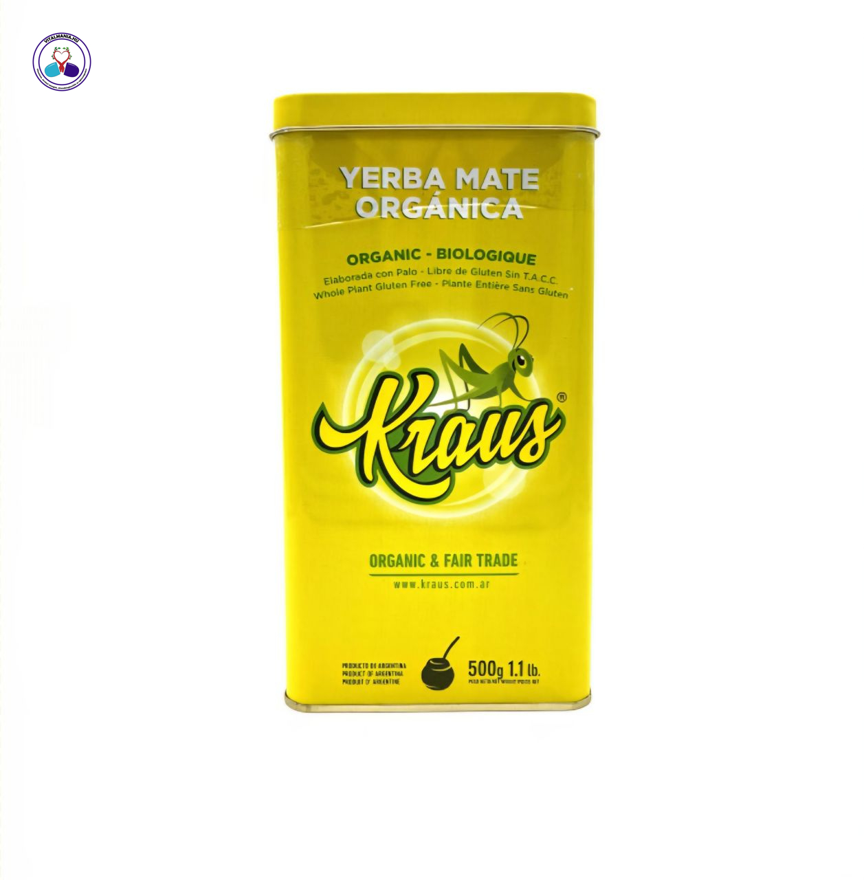 Kraus Organica Yerba Mate tea (füstmentes, 500 g) – természetes energia, bio minőségben