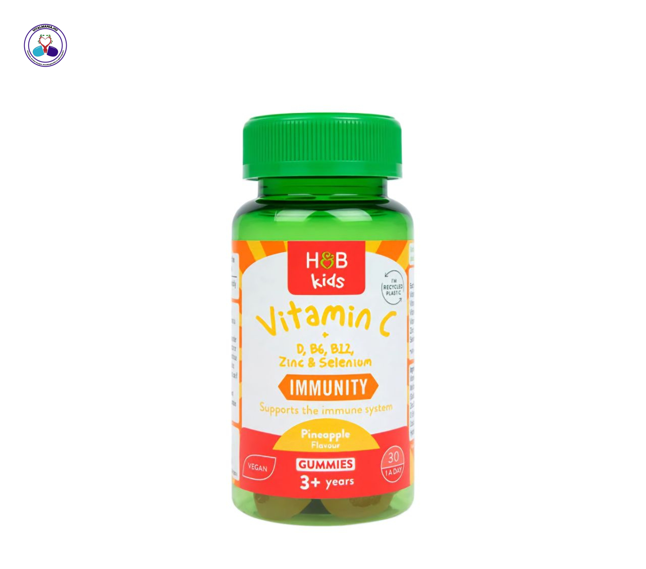 Holland & Barrett Gyerek Immunerősítő – Gumivitamin, 3 éves kortól (30 db) Holland & Barrett Gyerek Immunerősítő – Gumivitamin, 3 éves kortól (30 db)