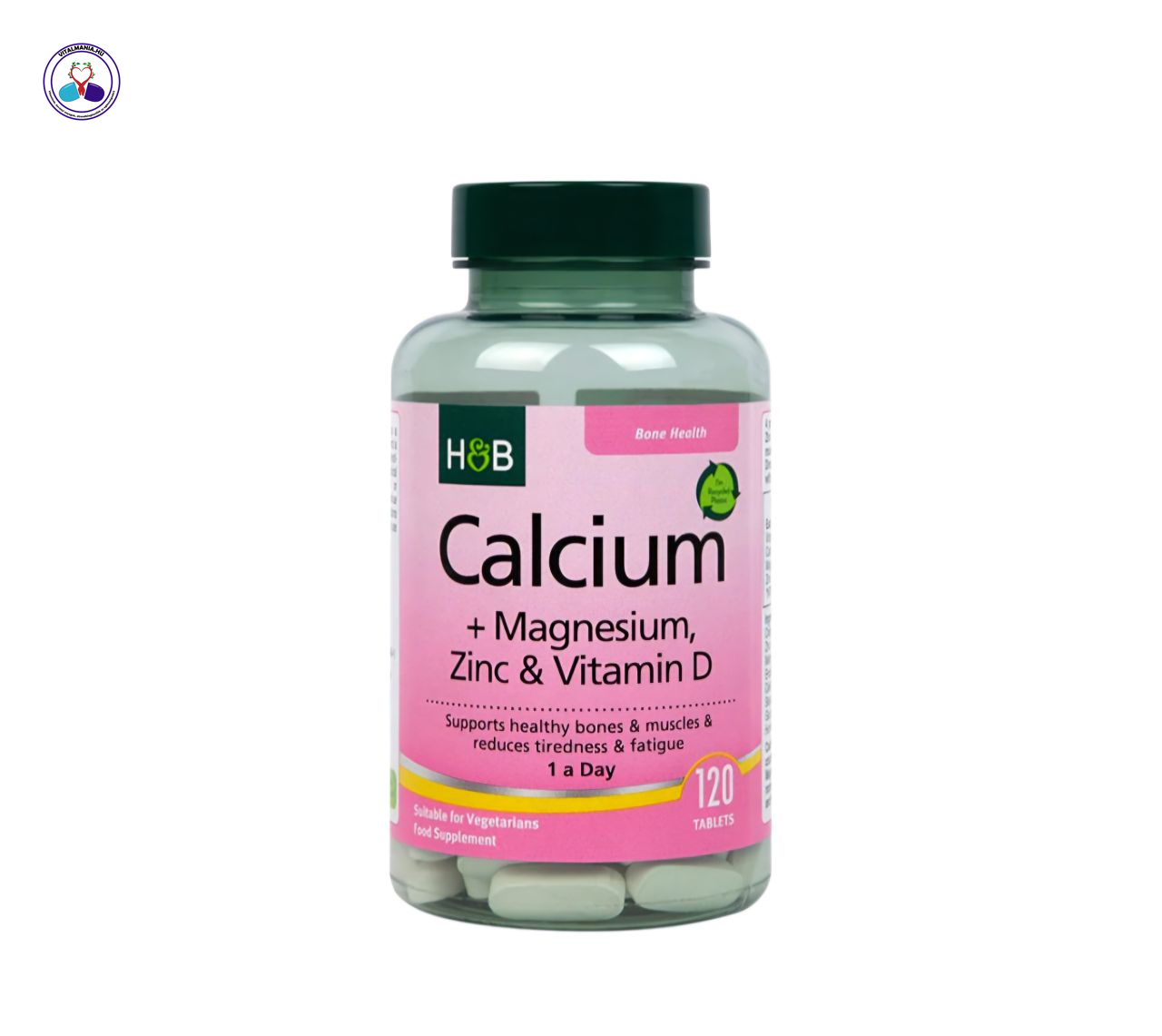 Holland & Barrett Kalcium + Magnézium, Cink és D-vitamin – Csont és izom támogatás – 120 db Holland & Barrett Kalcium + Magnézium, Cink és D-vitamin – Csont és izom támogatás – 120 db