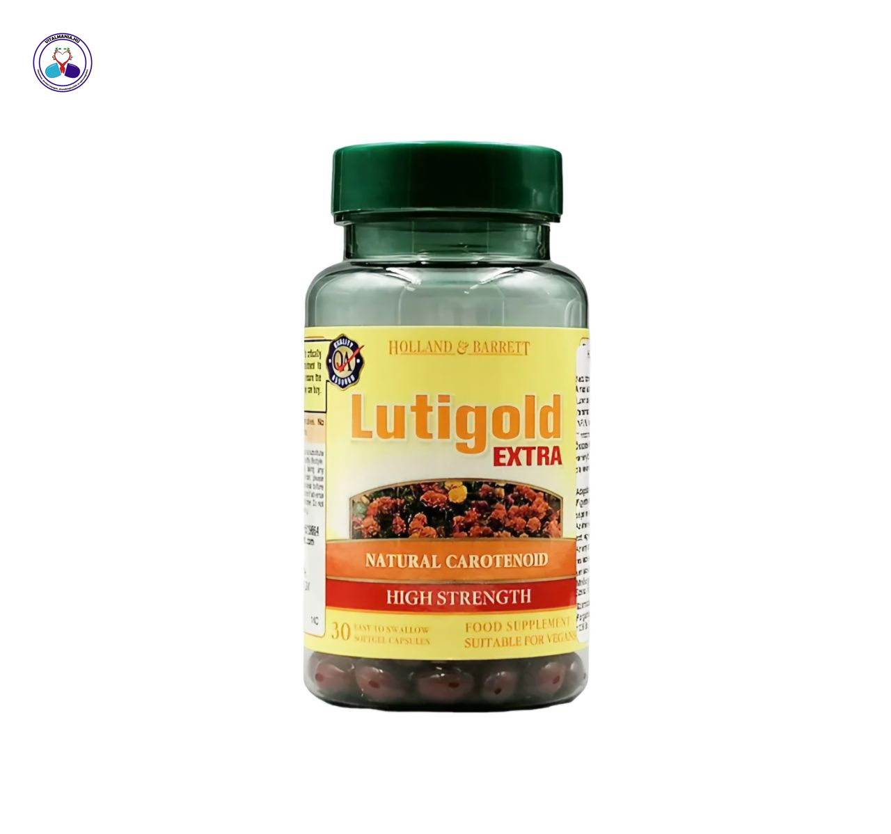 Holland & Barrett Lutigold Extra – Lutein & természetes karotenoid komplex – 30 db