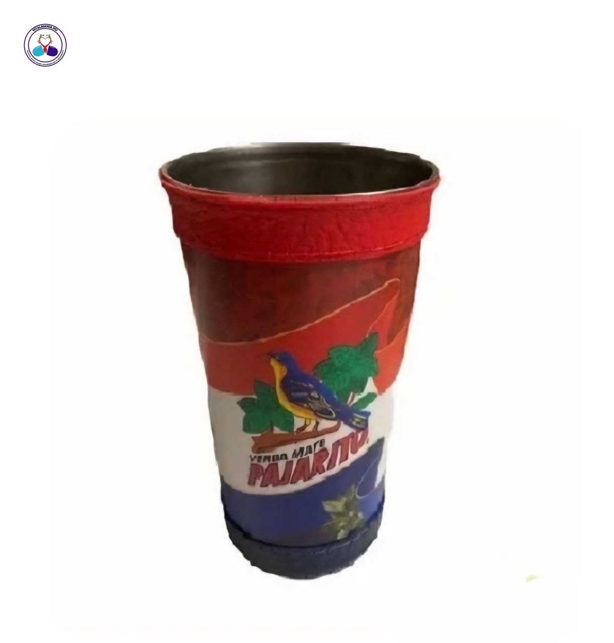 Yerba Mate teához ivóedény bőr borítással – Pajarito