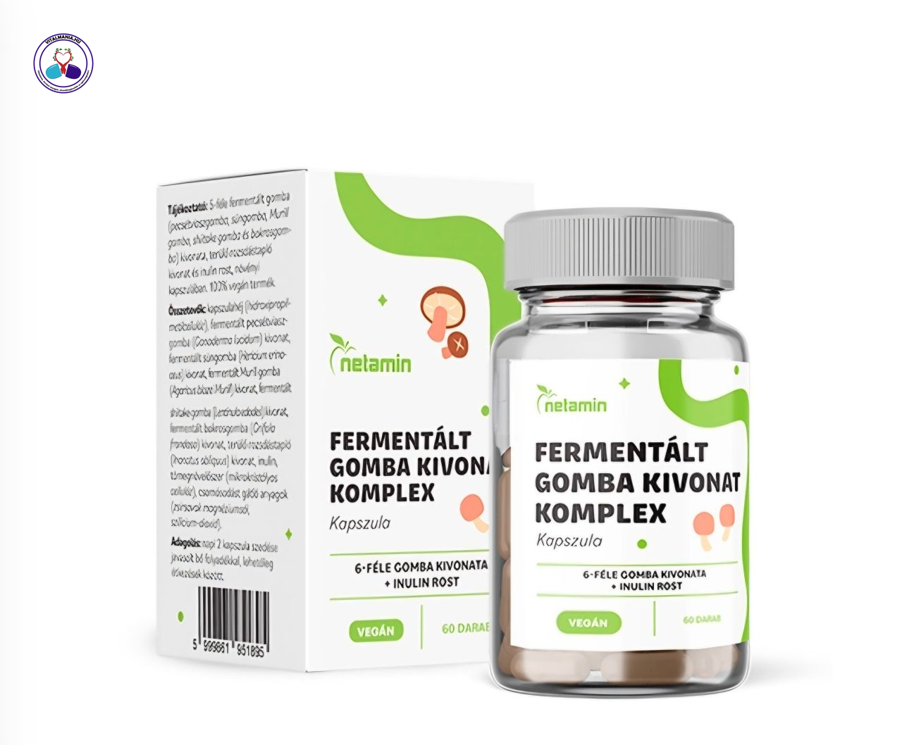 Netamin Fermentált Gombakeverék Komplex – Prémium fermentált formula