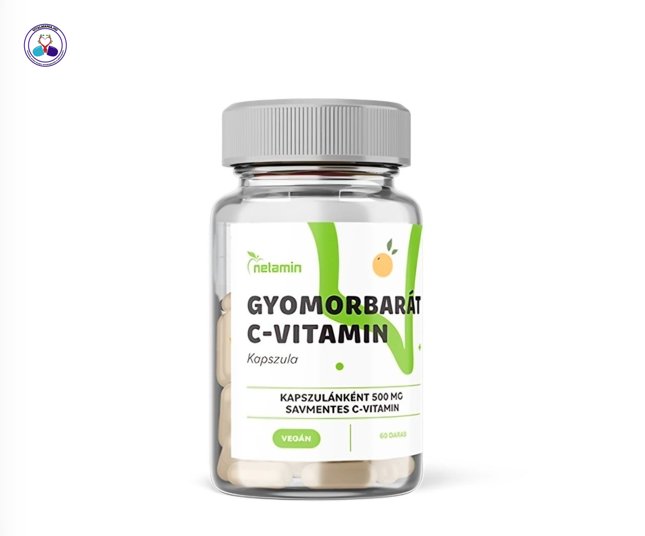 Netamin Gyomorbarát C-vitamin 500 mg – 60 db, kíméletes formula