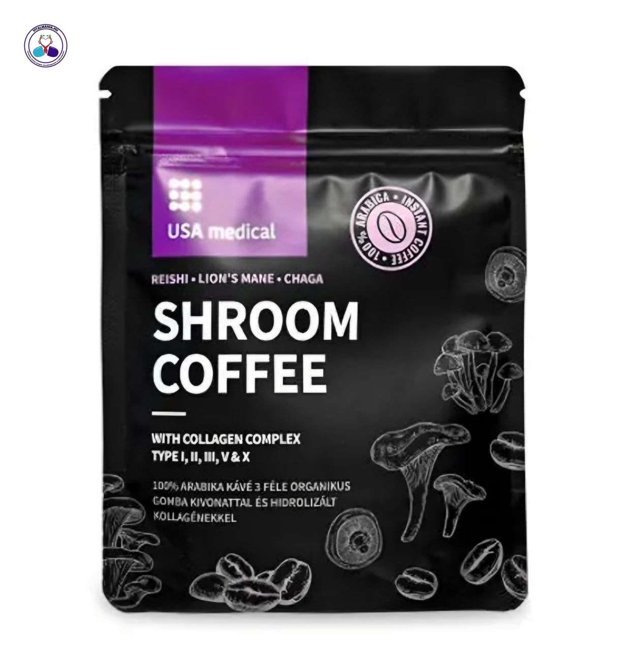 Gomba kávé kollagénnel – Reishi, Süngomba és Chaga Gomba kávé kollagénnel – Reishi, Süngomba és Chaga