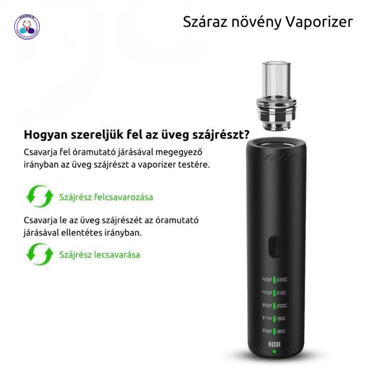 Prémium gyógynövény párologtató Prémium gyógynövény párologtató